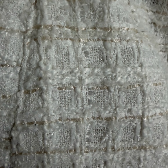 Zara Off-White Tweed Button-Up Jacket - Picture 9 of 9